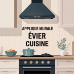 illustration applique murale cuisine évier moderne