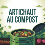 illustration artichaut compost jardin fertile