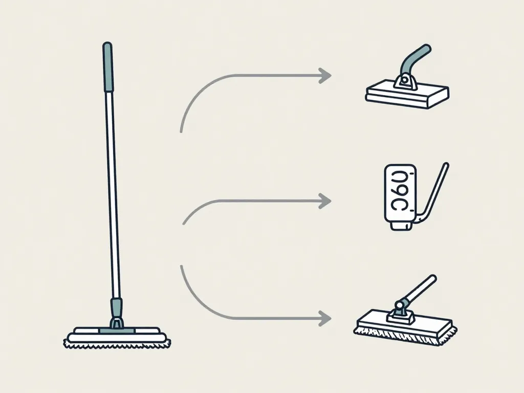 Balai serpillière ergonomie manche essorage