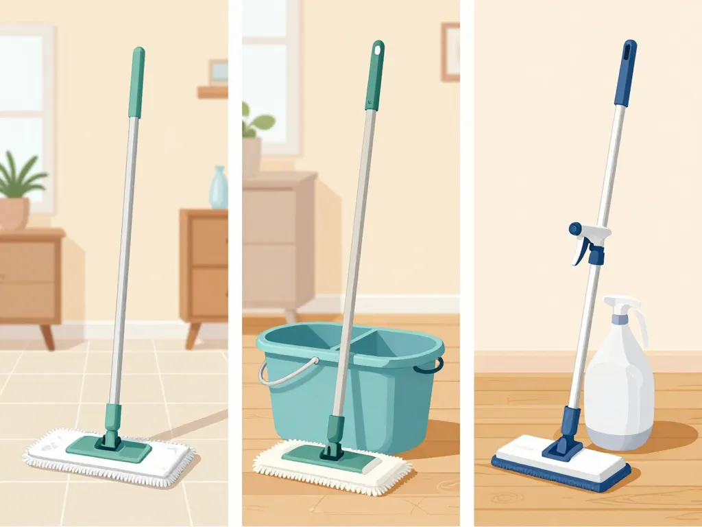 Comparatif balai serpillière plat frange spray