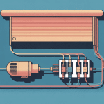 schéma branchement volet roulant Bubendorff 4 fils stylisé