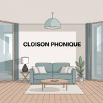 cloison phonique coupe logement calme