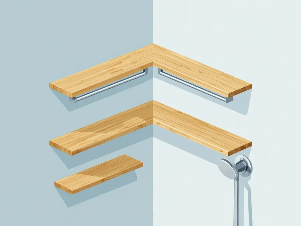 types etagere douche selon espace