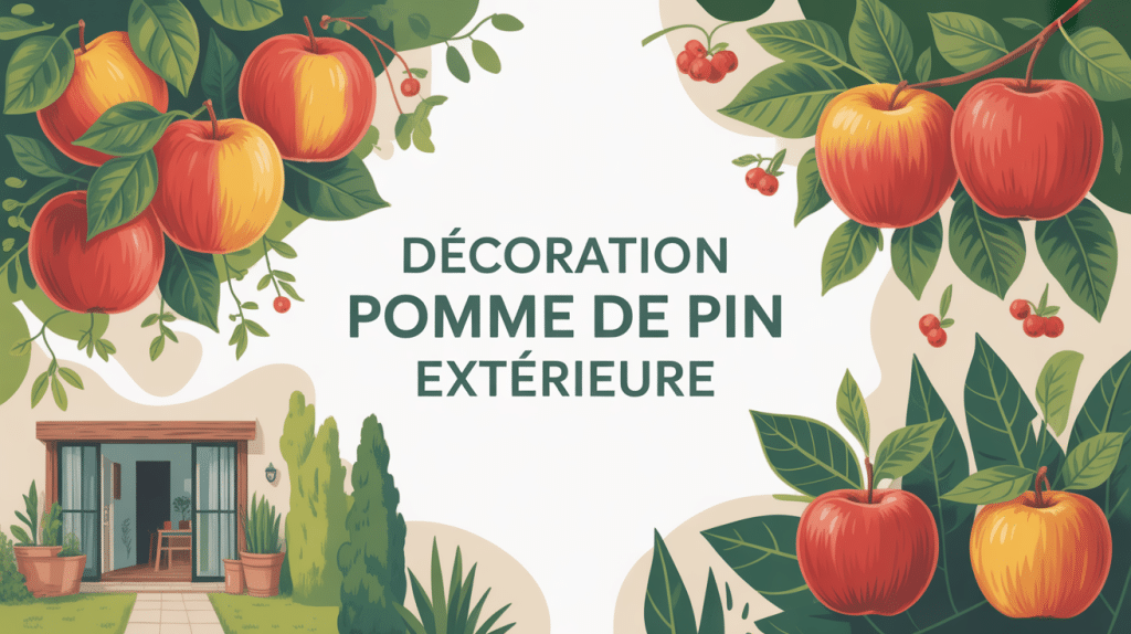 Deco pomme de pin pour l'extérieur illustration espaces extérieurs