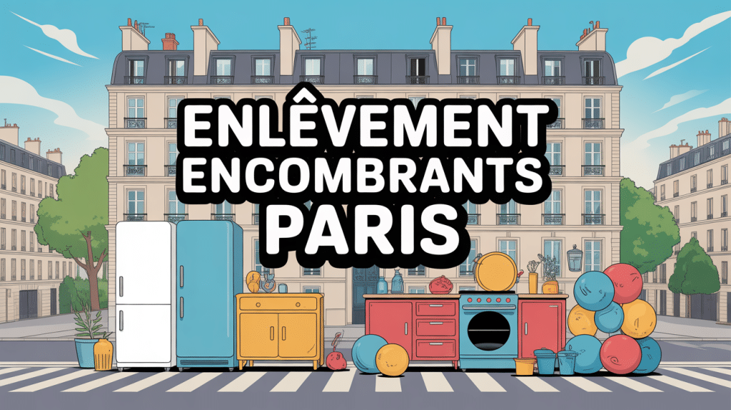 Illustration enlevement encombrant Paris meubles et électroménagers