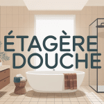 etagere douche en vedette avec divers matériaux