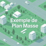 exemple de plan masse clair et professionnel
