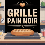 grille pain noir sur plan de travail contemporain