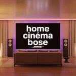 home cinéma bose installé dans salon élégant