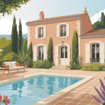 Maison provencale traditionnelle avec jardin méditerranéen