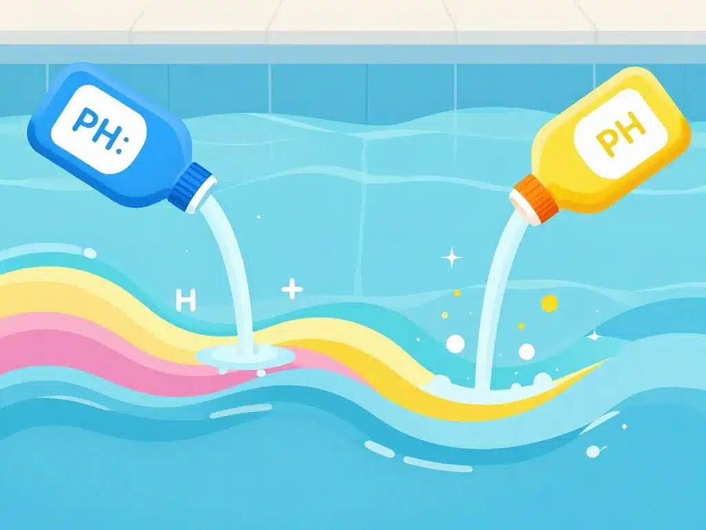 Peut on mettre ph moins et chlore en même temps schéma effet eau piscine