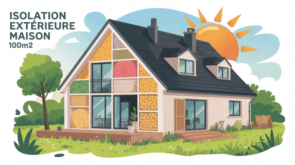 prix isolation exterieur maison 100m2 coupe murs isolants