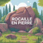 vue globale rocaille en pierre élégante jardin