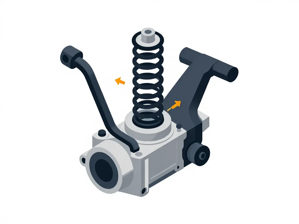 schema montage ressort regulateur briggs stratton interaction mecanique