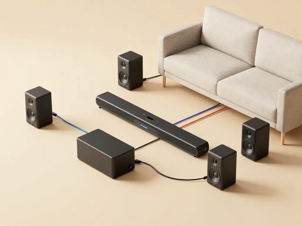 schéma conceptuel home cinéma bose modulable