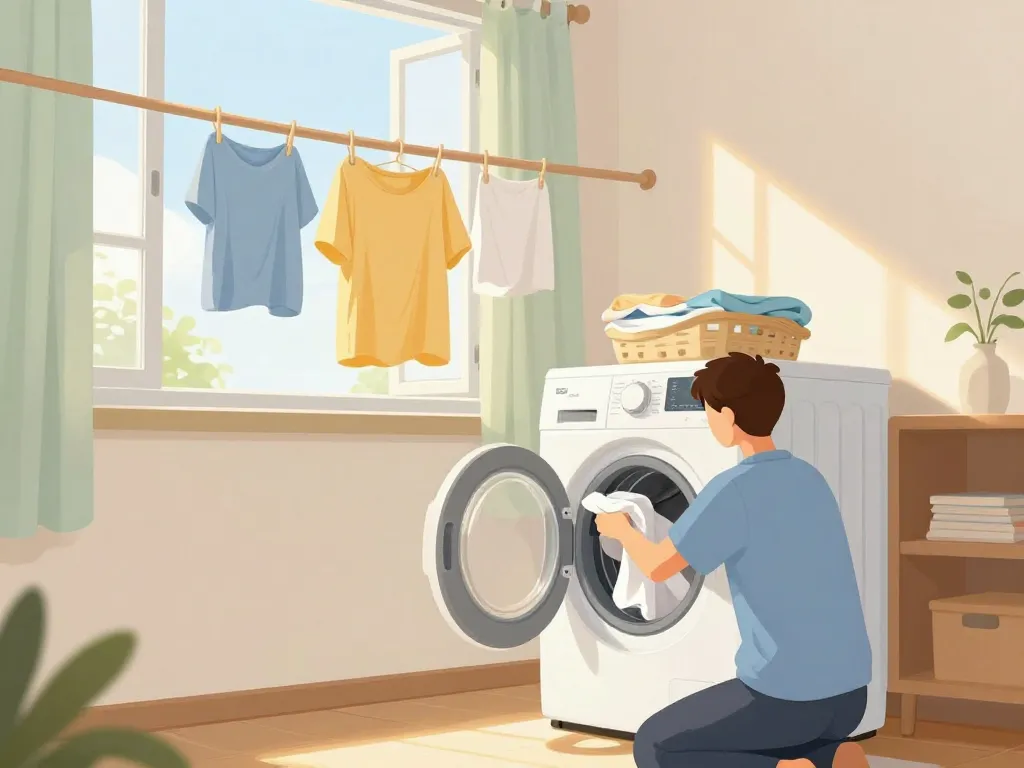 gestes simples secher linge machine a laver