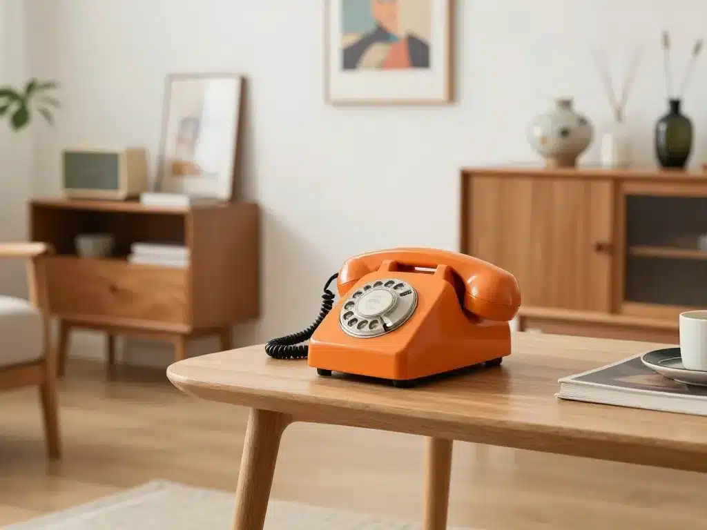 telephone vintage déco salon scandinave moderne