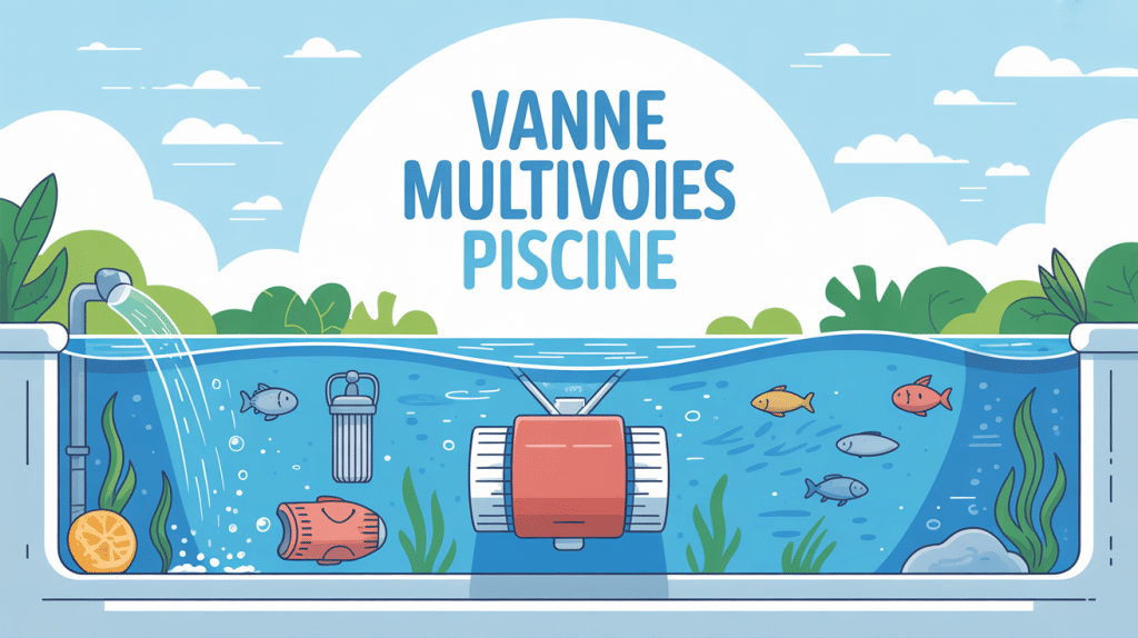 Schéma vue d’ensemble vanne multivoies piscine fonctionnement