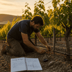 arrosage vignes goutte à goutte viticulteur