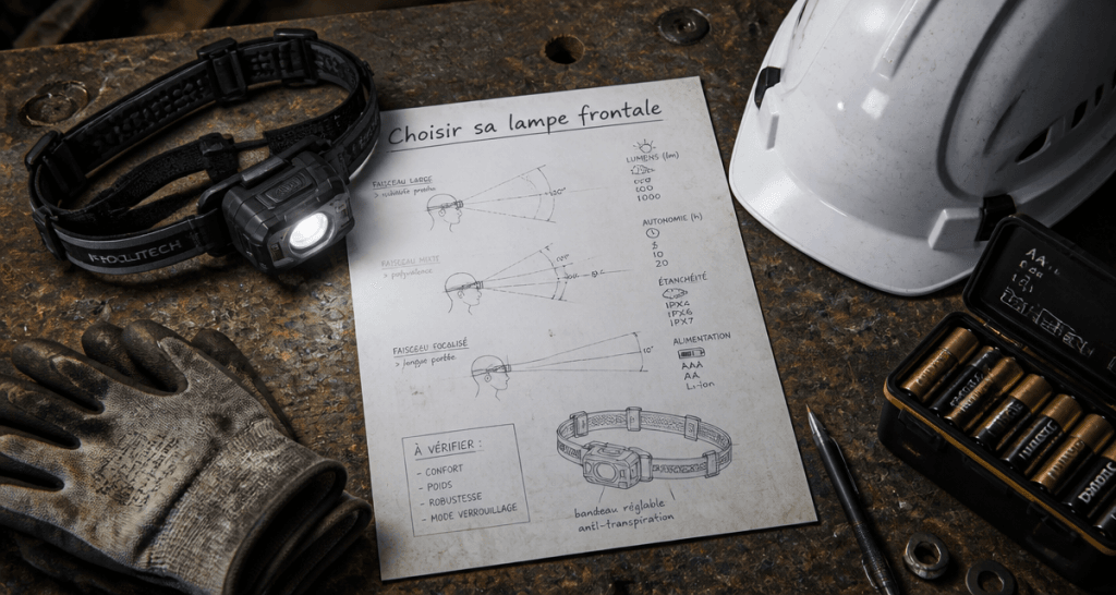 meilleur lampe frontale pour travailler sur plan de travail