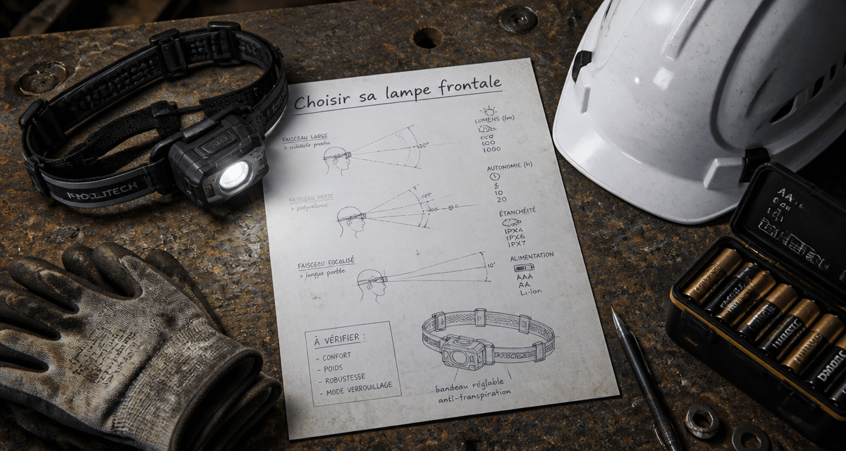 meilleur lampe frontale pour travailler sur plan de travail