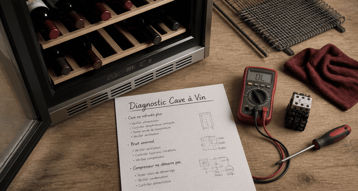 problème cave à vin la sommelière diagnostic technique