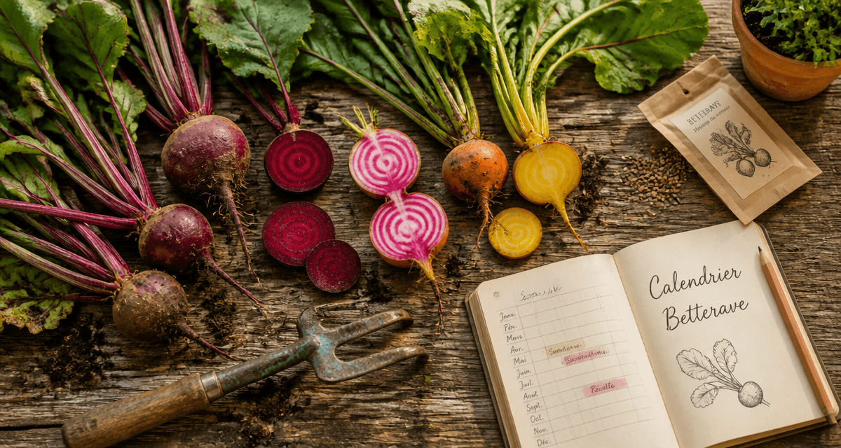 quand planter betterave différentes variétés sur plan de travail