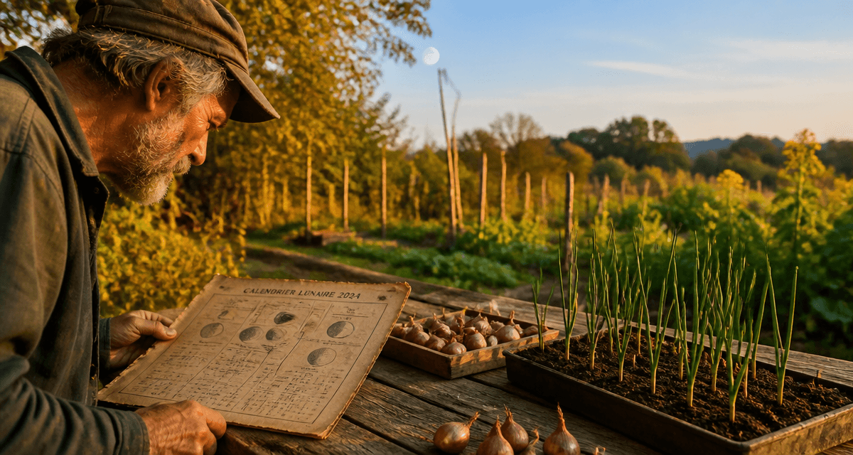 quand planter les échalotes avec la lune au potager