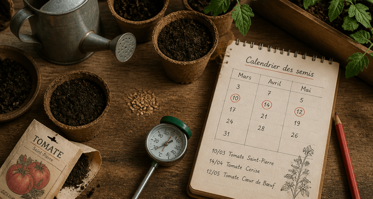 quand semer graines de tomates godets calendrier