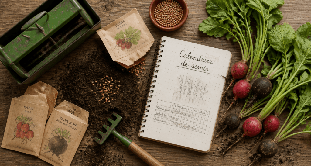 quand semer les radis image calendrier semis