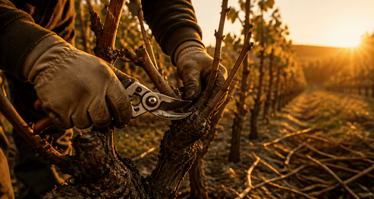 quand tailler la vigne geste précis vigneron