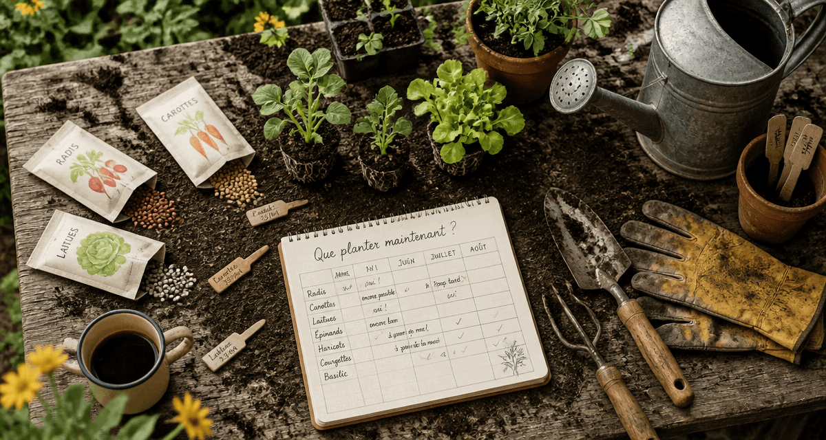 Que peut on planter dans le jardin en ce moment sachets graines outils