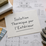 ravalement ite échantillons isolants plans chantier