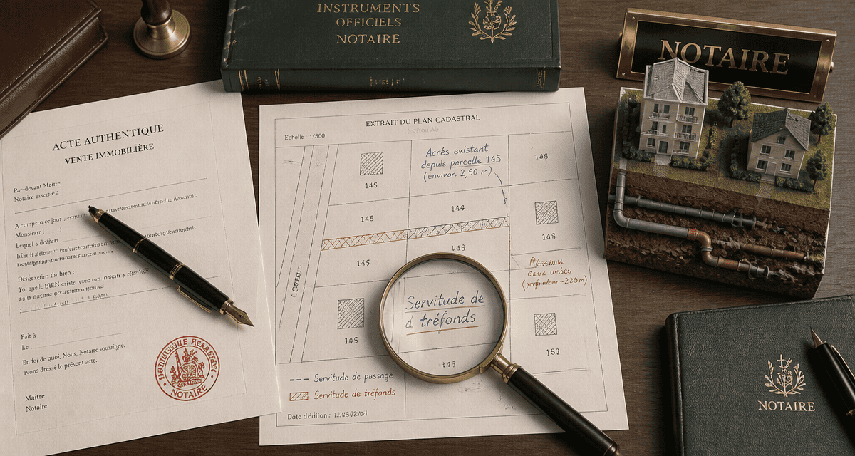 servitude de trefond plan cadastral loupe