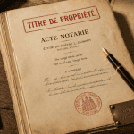 titre de propriété maison acte notarié clé