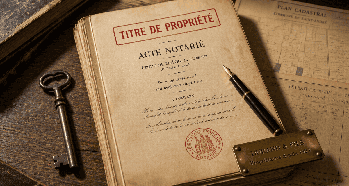 titre de propriété maison acte notarié clé