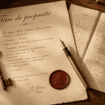 titre notaire acte ancien clé plan cadastral