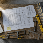 coffrage mur béton établi outils