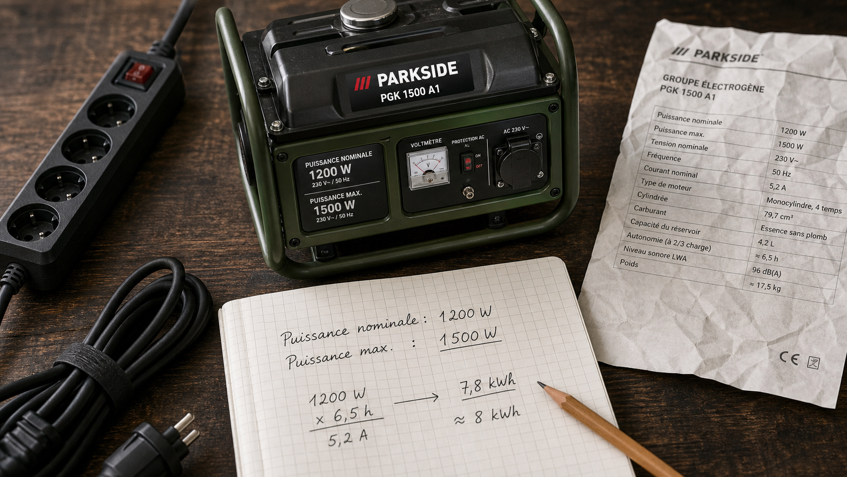 Groupe electrogene puissance : calcul puissance réelle pour éviter la panne