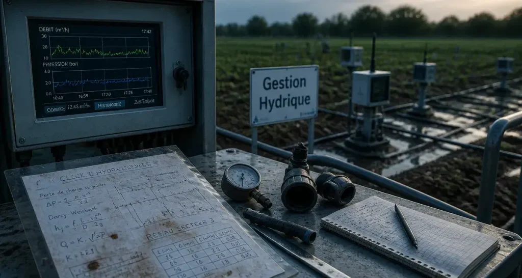 Irrigat et calcul hydraulique : manomètre, débit et pression sur réseaux