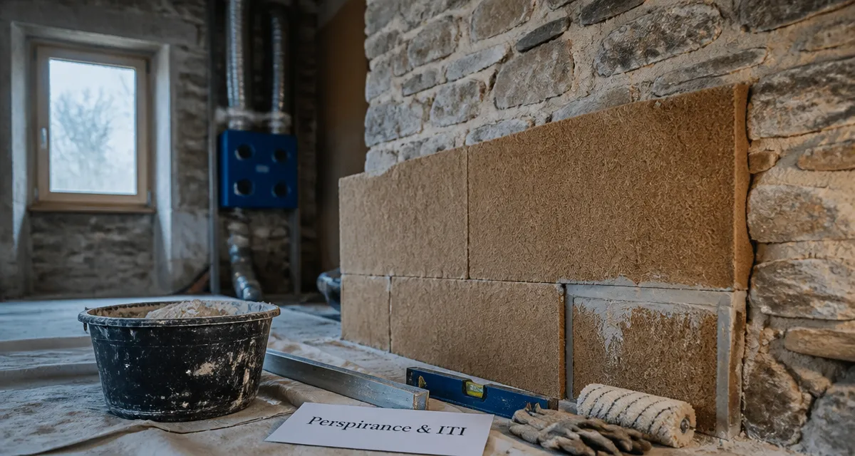Isoler un mur en pierre : panneaux fibre de bois contre mur, humidité maîtrisée