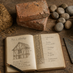 Matériaux mur colombage torchis briques outils