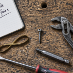 pas de visse foiré sur établi avec outils