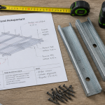 plafond autoportant distance outils chantier