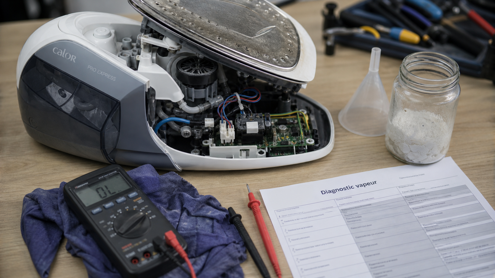 Pourquoi ma centrale vapeur Calor ne fait plus de vapeur : diagnostic vapeur et tartre