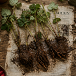 Quand repiquer des framboisiers, plants et outils de jardinage