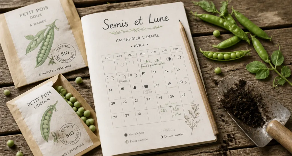 Quand semer les petit pois avec la lune calendrier et graines