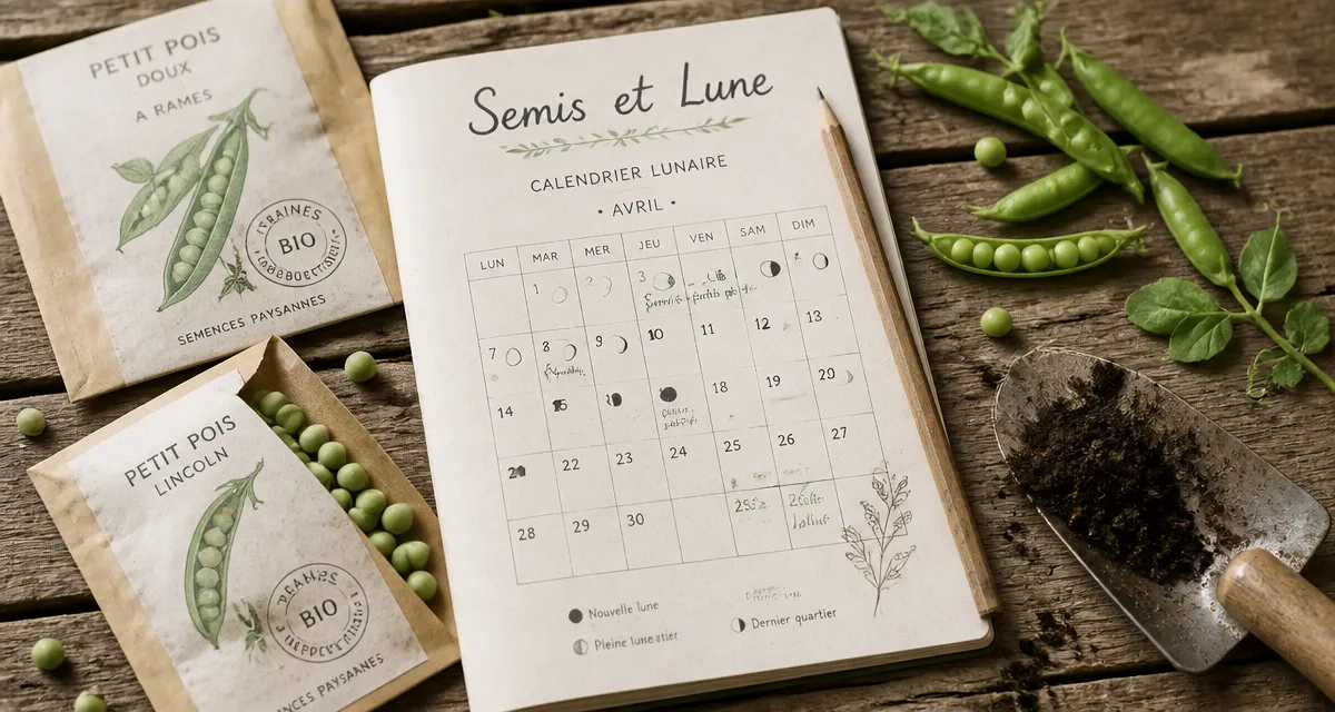 Quand semer les petit pois avec la lune calendrier et graines
