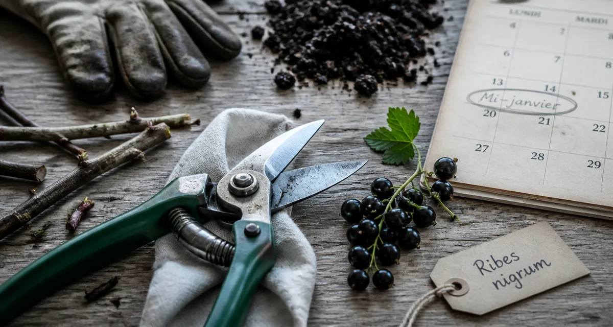 Quand tailler les cassissiers : sécateur et grappe de cassis pour doubler la récolte