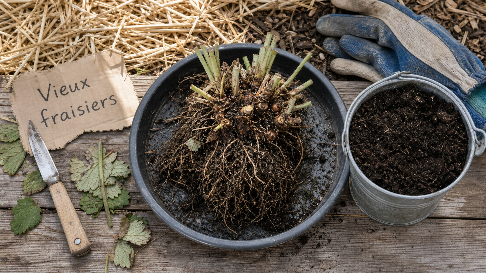 Que faire des vieux fraisiers : fraisiers fatigués à recycler en compost